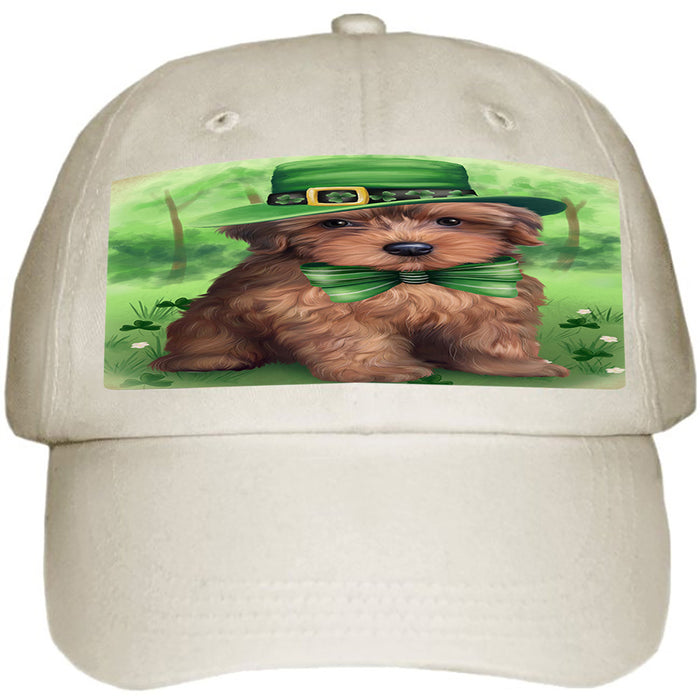 St. Patricks Day Irish Portrait Yorkipoo Dog Ball Hat Cap HAT52038