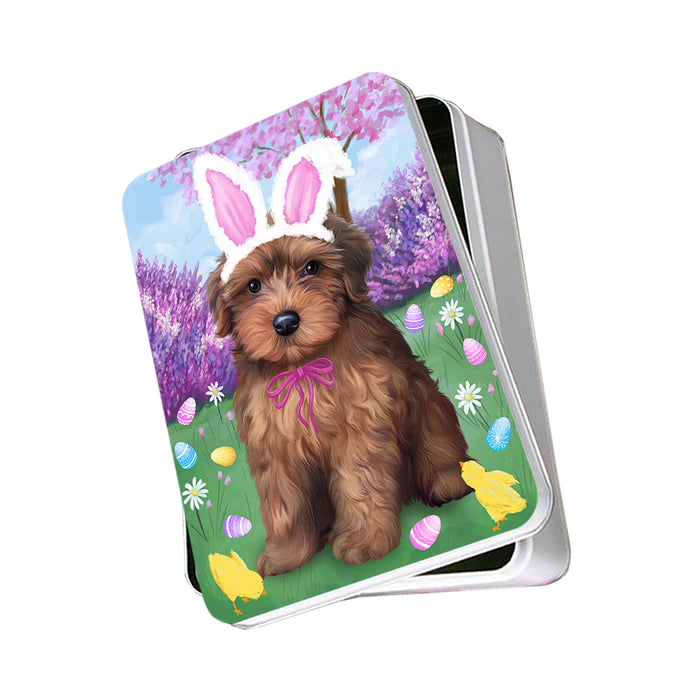 Yorkipoo Dog Easter Holiday Photo Storage Tin PITN49301