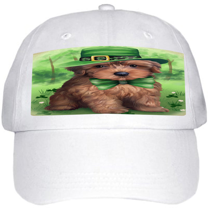 St. Patricks Day Irish Portrait Yorkipoo Dog Ball Hat Cap HAT52038