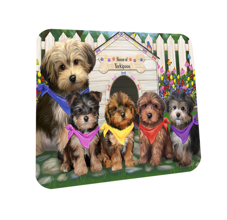 Spring Dog House Yorkipoos Dog Coasters Set of 4 CST50098