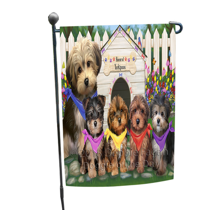 Spring Dog House Yorkipoos Dog Garden Flag GFLG49968
