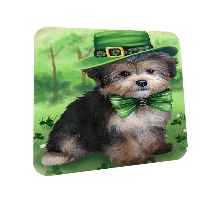 St. Patricks Day Irish Portrait Yorkipoo Dog Coasters Set of 4 CST49395