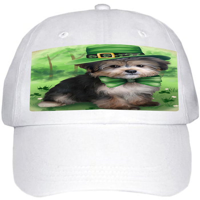 St. Patricks Day Irish Portrait Yorkipoo Dog Ball Hat Cap HAT52041