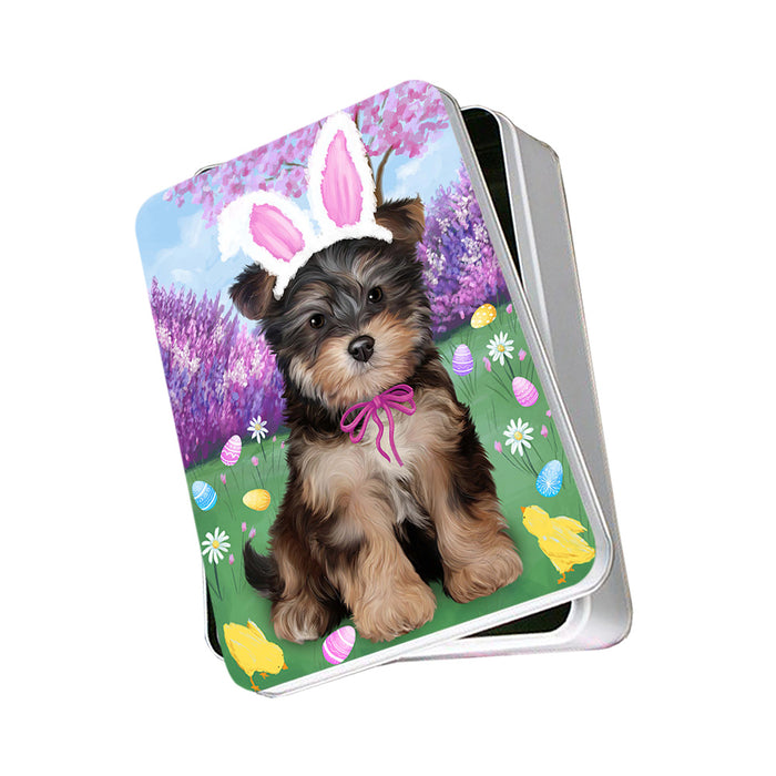 Yorkipoo Dog Easter Holiday Photo Storage Tin PITN49302
