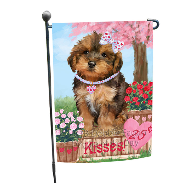 Rosie 25 Cent Kisses Yorkipoo Dog Garden Flag GFLG56819