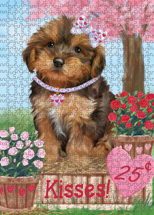 Rosie 25 Cent Kisses Yorkipoo Dog Puzzle with Photo Tin PUZL93284