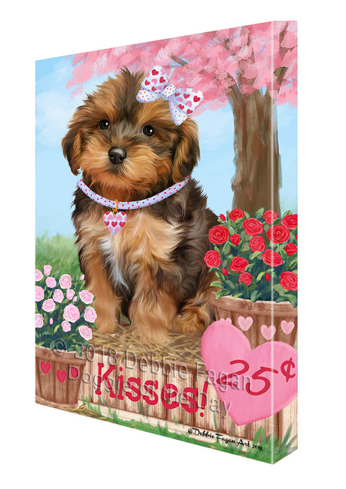 Rosie 25 Cent Kisses Yorkipoo Dog Canvas Print Wall Art Décor CVS128663