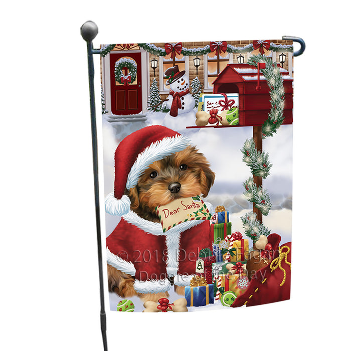 Yorkipoo Dog Dear Santa Letter Christmas Holiday Mailbox Garden Flag GFLG53625