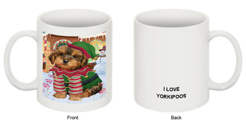 Christmas Gingerbread House Candyfest Yorkipoo Dog Coffee Mug MUG52002