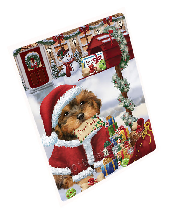 Yorkipoo Dog Dear Santa Letter Christmas Holiday Mailbox Cutting Board C65133