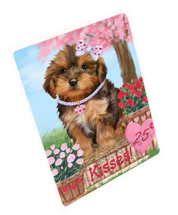 Rosie 25 Cent Kisses Yorkipoo Dog Magnet MAG73952 (Small 5.5" x 4.25")