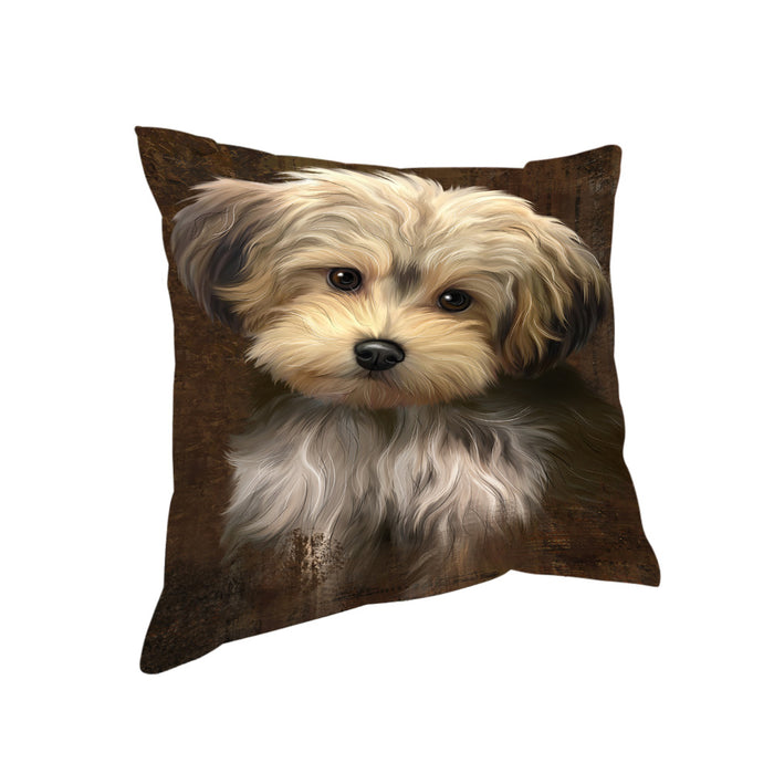Rustic Yorkipoo Dog Pillow PIL74652