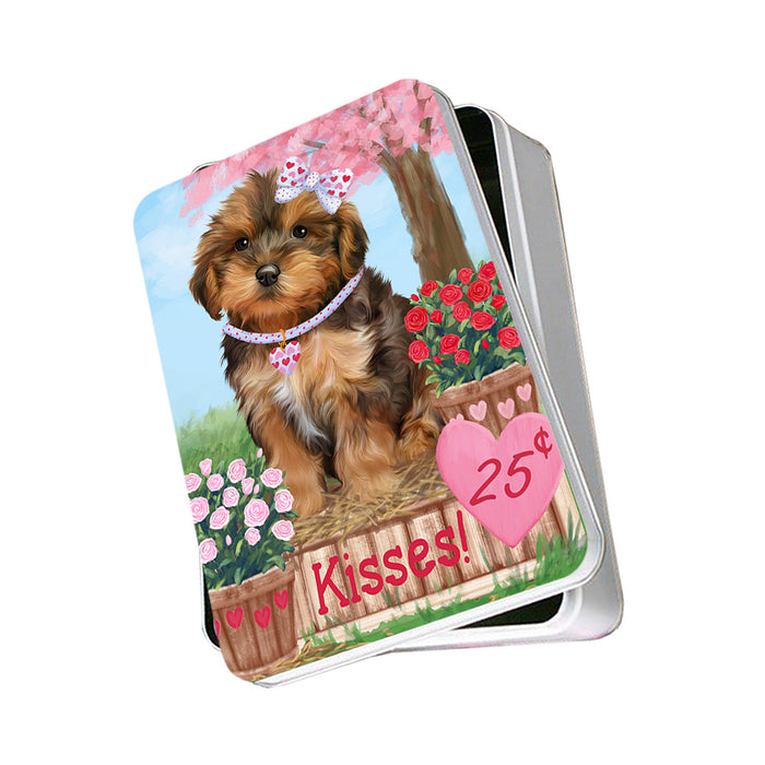 Rosie 25 Cent Kisses Yorkipoo Dog Photo Storage Tin PITN56214