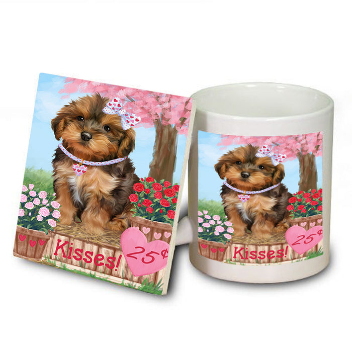 Rosie 25 Cent Kisses Yorkipoo Dog Mug and Coaster Set MUC56263