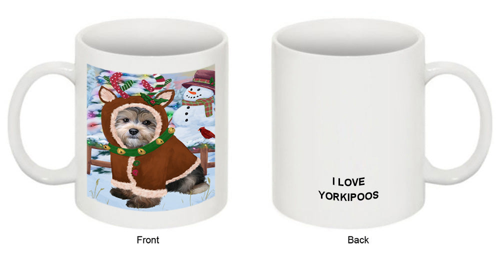Christmas Gingerbread House Candyfest Yorkipoo Dog Coffee Mug MUG52003