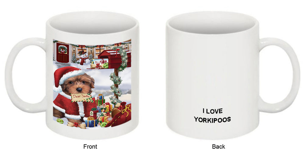 Yorkipoo Dog Dear Santa Letter Christmas Holiday Mailbox Coffee Mug MUG48962