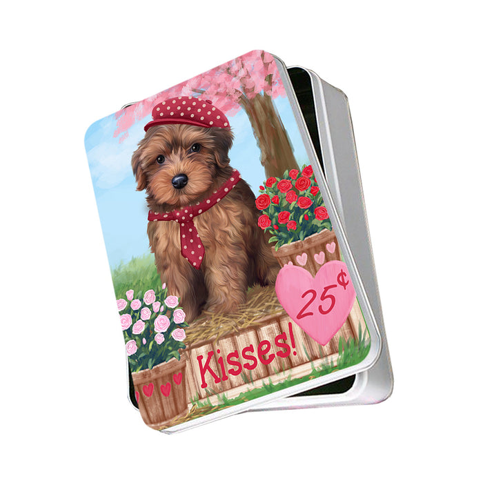Rosie 25 Cent Kisses Yorkipoo Dog Photo Storage Tin PITN56215