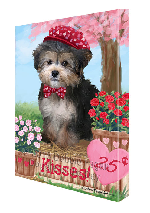 Rosie 25 Cent Kisses Yorkipoo Dog Canvas Print Wall Art Décor CVS128681