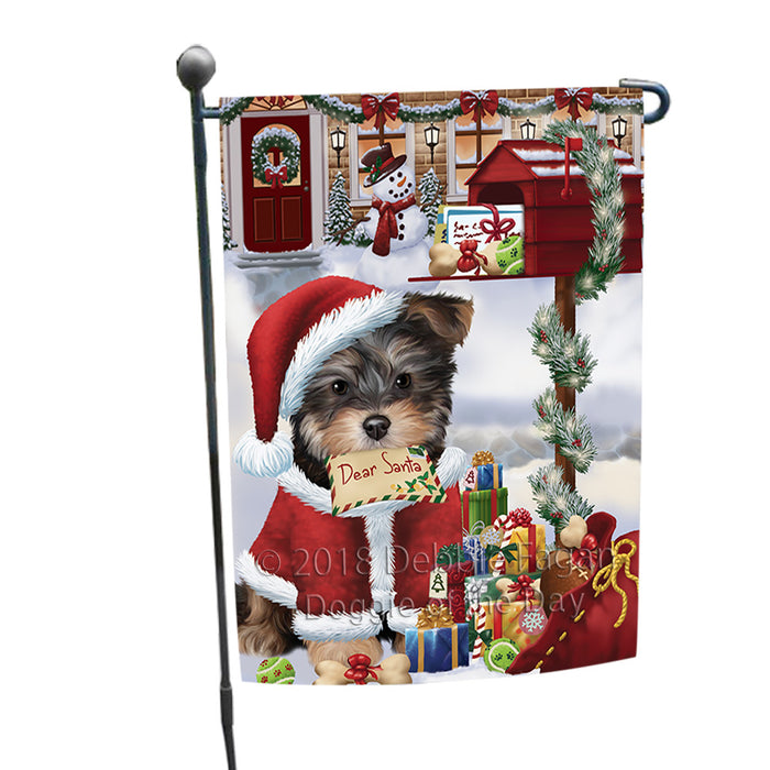 Yorkipoo Dog Dear Santa Letter Christmas Holiday Mailbox Garden Flag GFLG53627