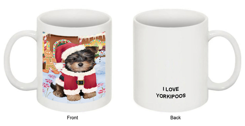 Christmas Gingerbread House Candyfest Yorkipoo Dog Coffee Mug MUG52004