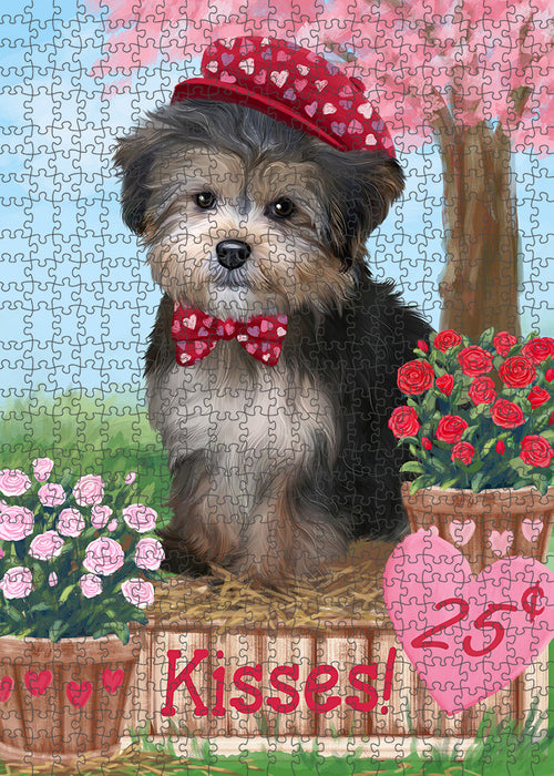Rosie 25 Cent Kisses Yorkipoo Dog Puzzle with Photo Tin PUZL93292