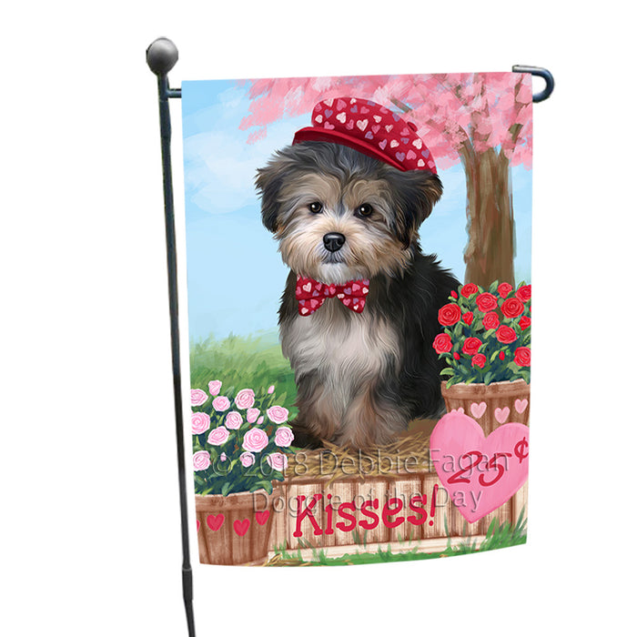 Rosie 25 Cent Kisses Yorkipoo Dog Garden Flag GFLG56821