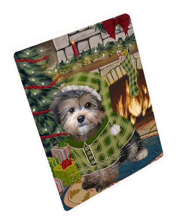 The Stocking was Hung Yorkipoo Dog Large Refrigerator / Dishwasher Magnet RMAG96276