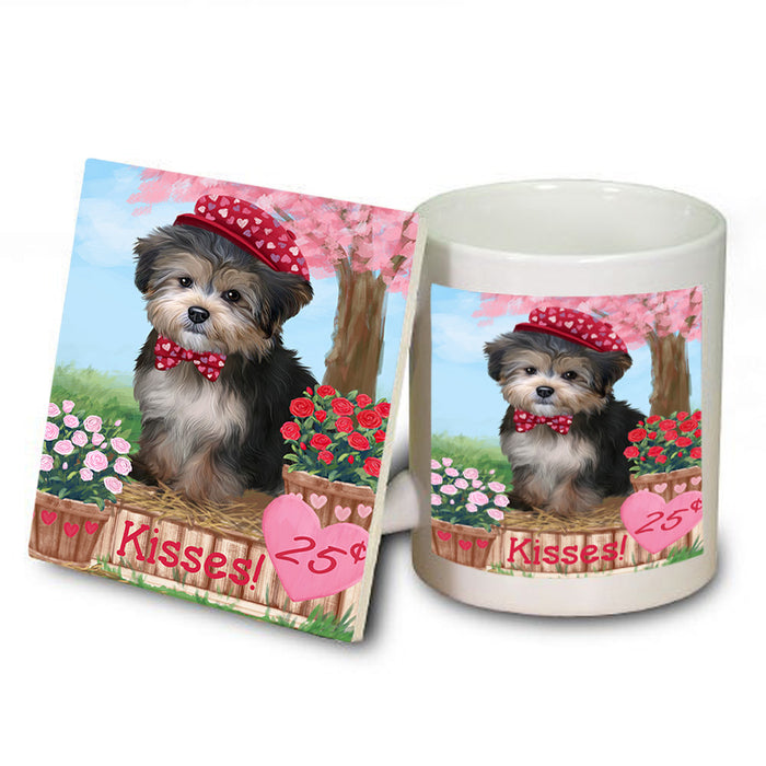 Rosie 25 Cent Kisses Yorkipoo Dog Mug and Coaster Set MUC56265