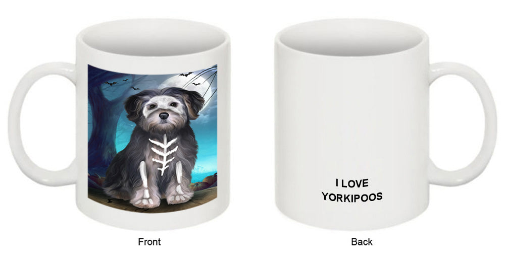 Happy Halloween Trick or Treat Yorkipoo Dog Coffee Mug MUG49944