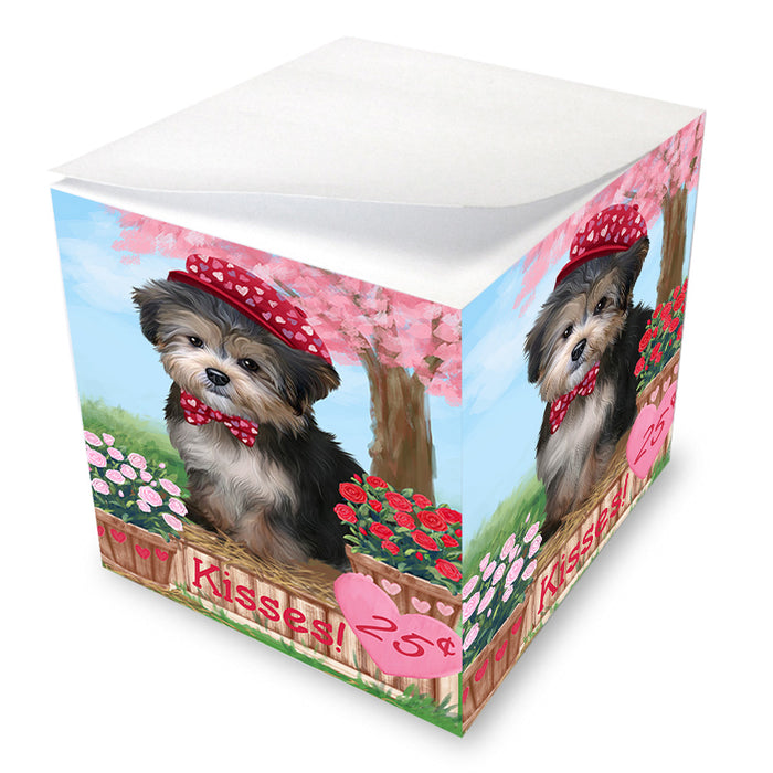 Rosie 25 Cent Kisses Yorkipoo Dog Note Cube NOC54345