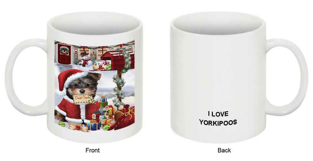 Yorkipoo Dog Dear Santa Letter Christmas Holiday Mailbox Coffee Mug MUG48963