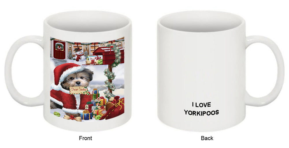 Yorkipoo Dog Dear Santa Letter Christmas Holiday Mailbox Coffee Mug MUG48964