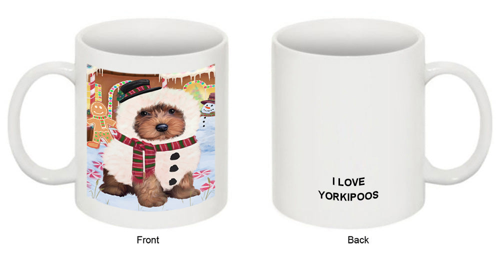 Christmas Gingerbread House Candyfest Yorkipoo Dog Coffee Mug MUG52005
