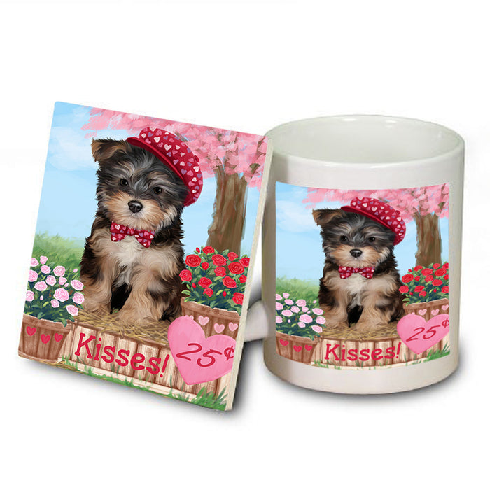 Rosie 25 Cent Kisses Yorkipoo Dog Mug and Coaster Set MUC56266