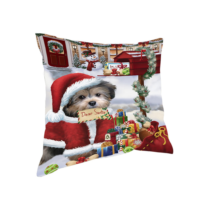 Yorkipoo Dog Dear Santa Letter Christmas Holiday Mailbox Pillow PIL70888
