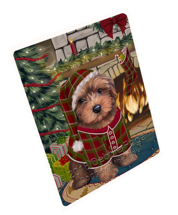 The Stocking was Hung Yorkipoo Dog Large Refrigerator / Dishwasher Magnet RMAG96282