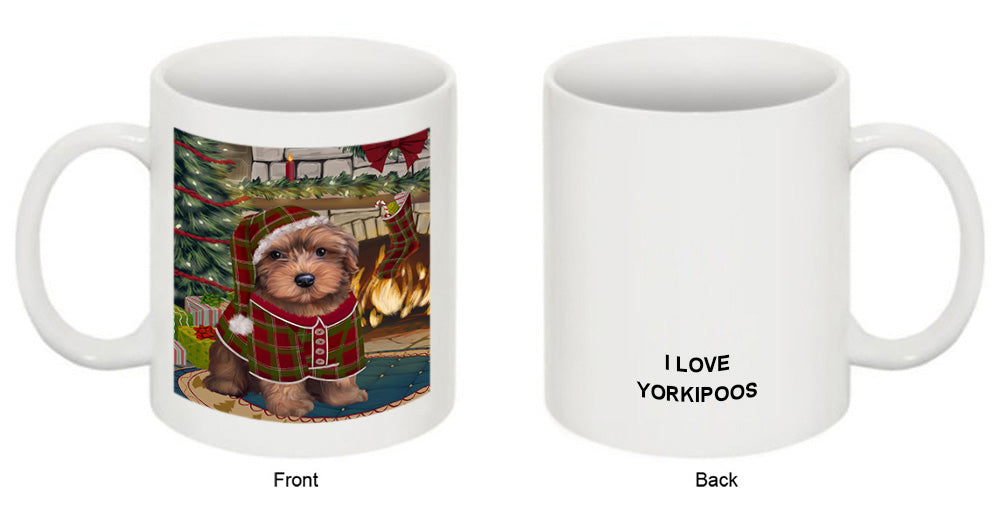 The Stocking was Hung Yorkipoo Dog Coffee Mug MUG51067