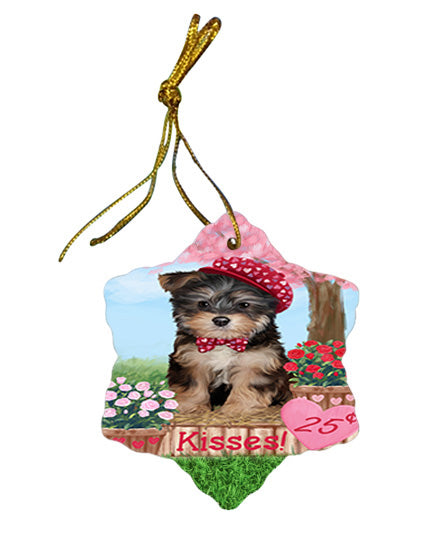 Rosie 25 Cent Kisses Yorkipoo Dog Star Porcelain Ornament SPOR56630