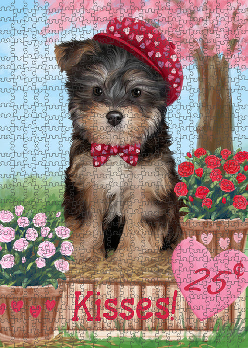 Rosie 25 Cent Kisses Yorkipoo Dog Puzzle with Photo Tin PUZL93296