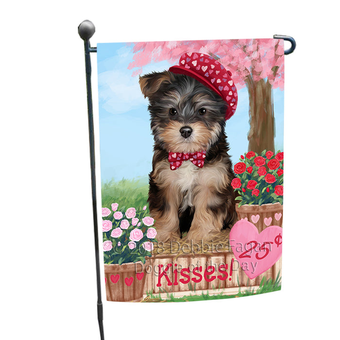 Rosie 25 Cent Kisses Yorkipoo Dog Garden Flag GFLG56822