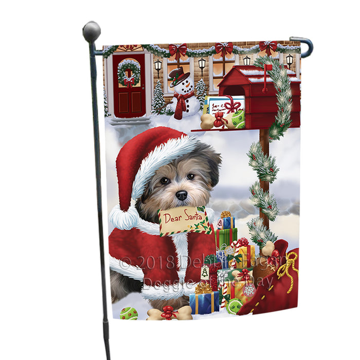 Yorkipoo Dog Dear Santa Letter Christmas Holiday Mailbox Garden Flag GFLG53628
