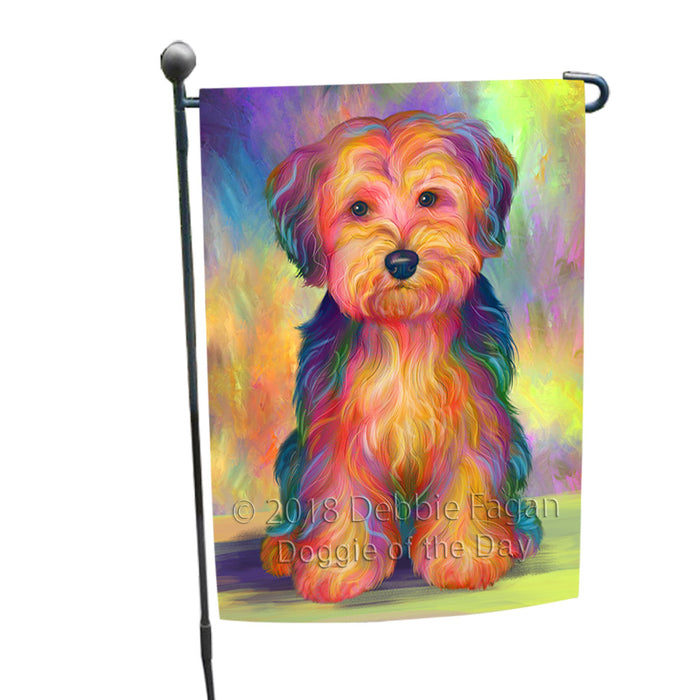 Paradise Wave Yorkipoo Dog Garden Flag GFLG56635