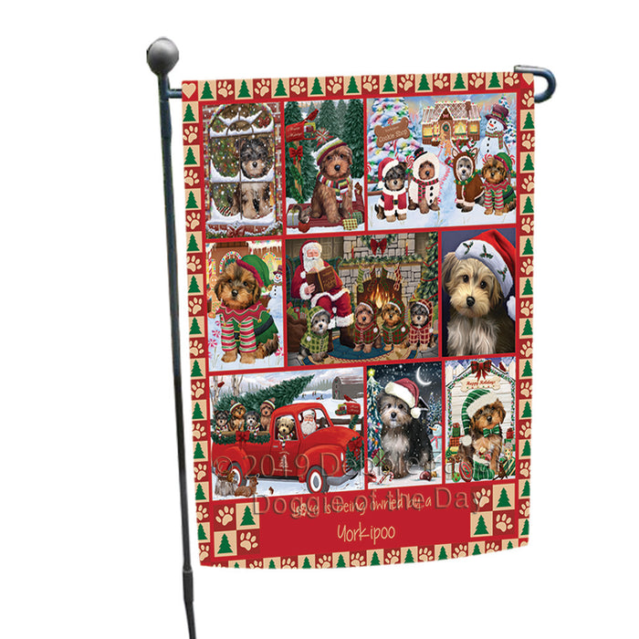 Love is Being Owned Christmas Yorkipoo Dogs Garden Flag GFLG65940