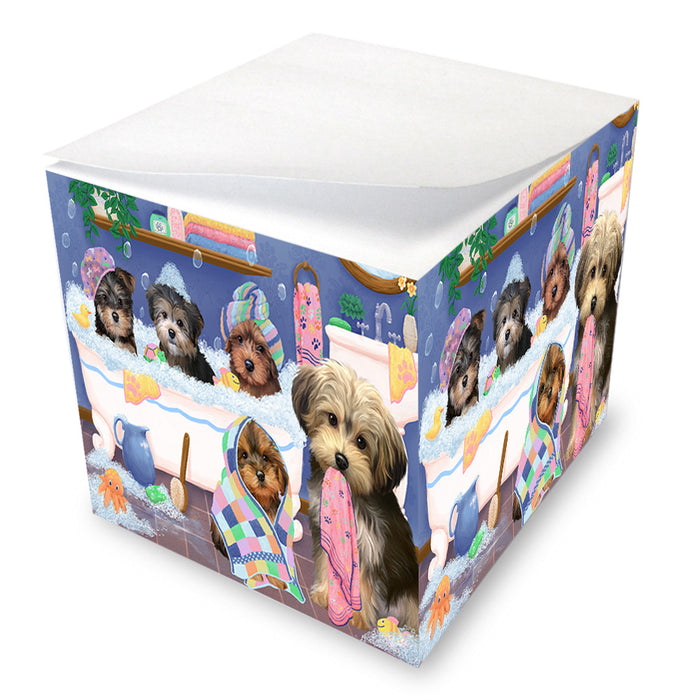 Rub A Dub Dogs In A Tub Yorkipoos Dog Note Cube NOC54909
