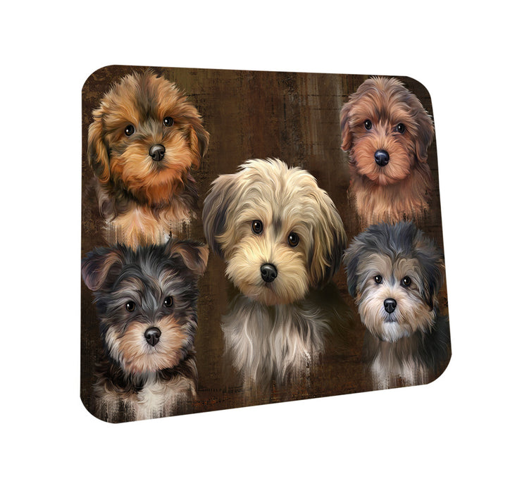 Rustic 5 Yorkipoo Dog Coasters Set of 4 CST54112