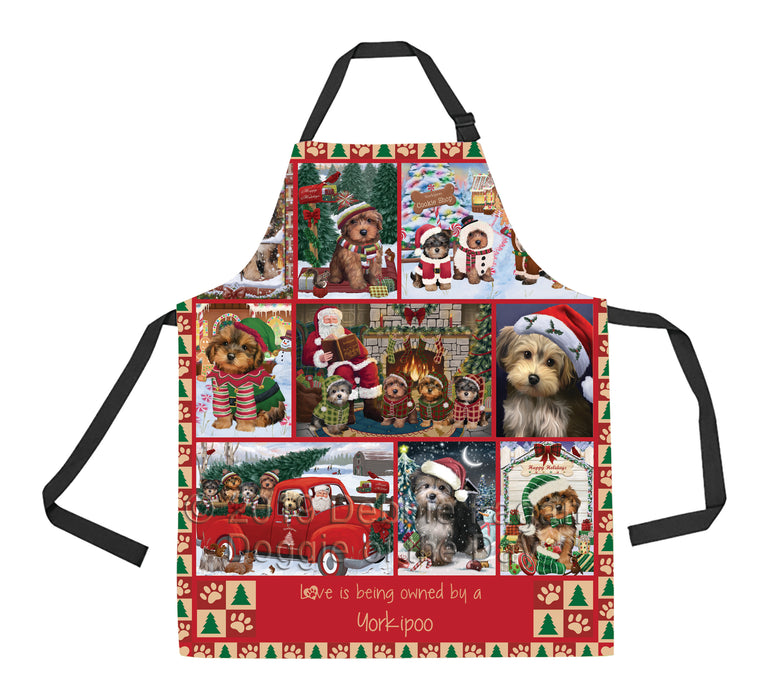 Love is Being Owned Christmas Yorkipoo Dogs Apron