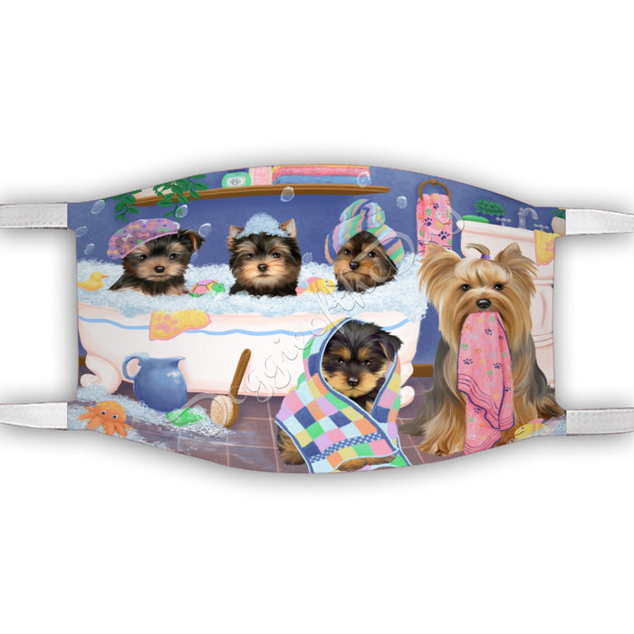 Rub A Dub Dogs In A Tub  Yorkshire Terrier Dogs Face Mask FM49559