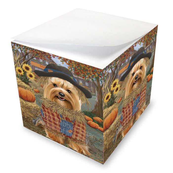 Halloween 'Round Town Yorkshire Terrier Dogs Note Cube NOC-DOTD-A56900