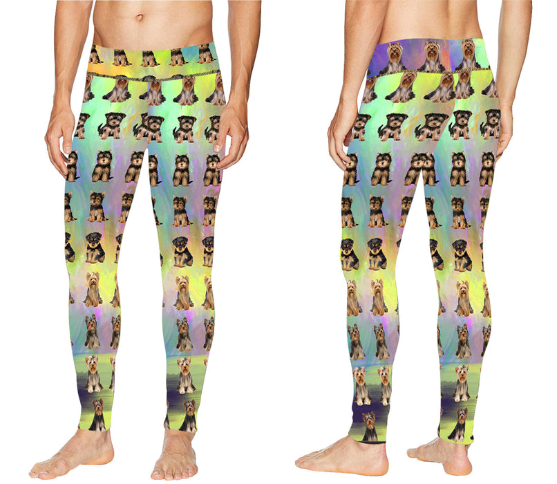 Paradise Wave Yorkshire Terrier Dogs All Over Print Meggings