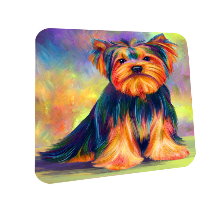 Paradise Wave Yorkshire Terrier Dog Coasters Set of 4 CST56046